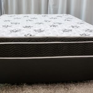 Alternative view of Box korino preto + Colchão Physical Nanolastic 138x188 Ortobom