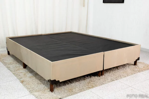 Box Queen Zeus Bipartido 162X200X38 Sued