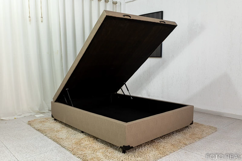 Box Baú Casal Eli Blindado 138x188x42 Korino - Imagem 5