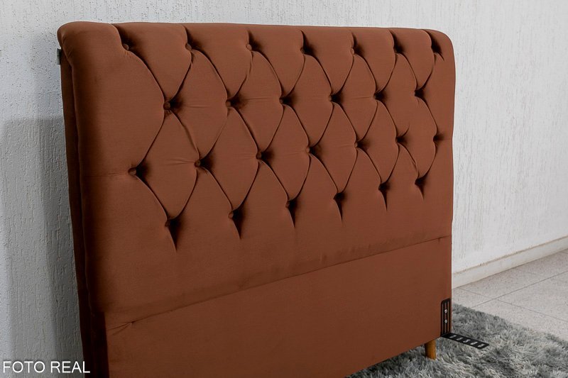 Cabeceira Queen Lavínia Larg. 1.60m Veludo - Imagem 5