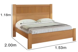 Alternative view of Cama Casal Primícia Ripado