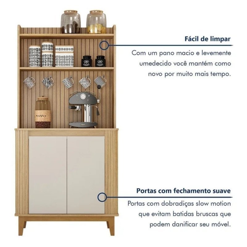 Cantinho do Café Mantiqueira Larg. 0.70m C/ 2 Portas - Imagem 4