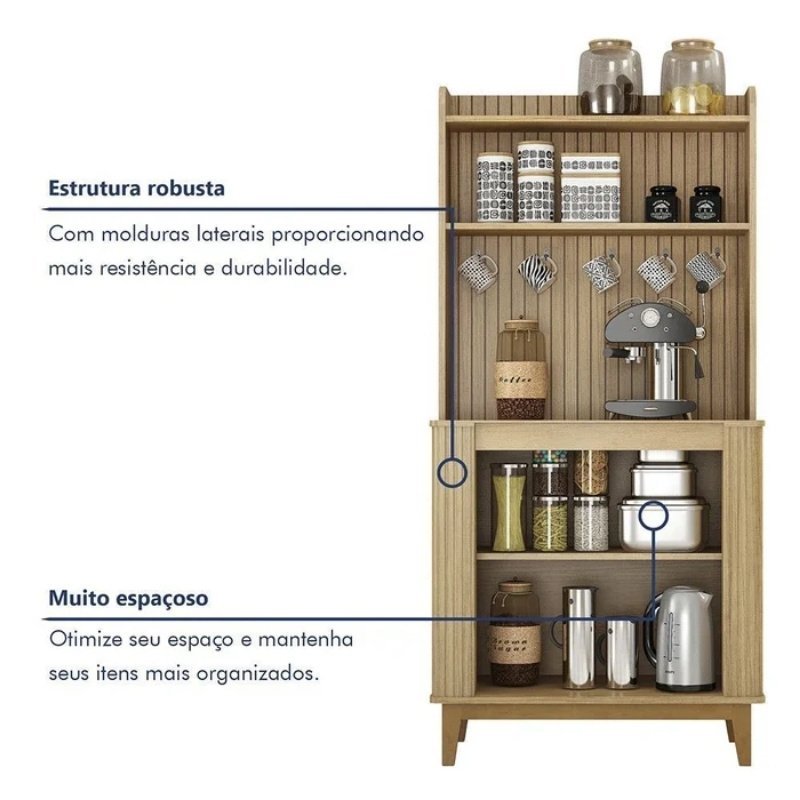 Cantinho do Café Mantiqueira Larg. 0.70m C/ 2 Portas - Imagem 5