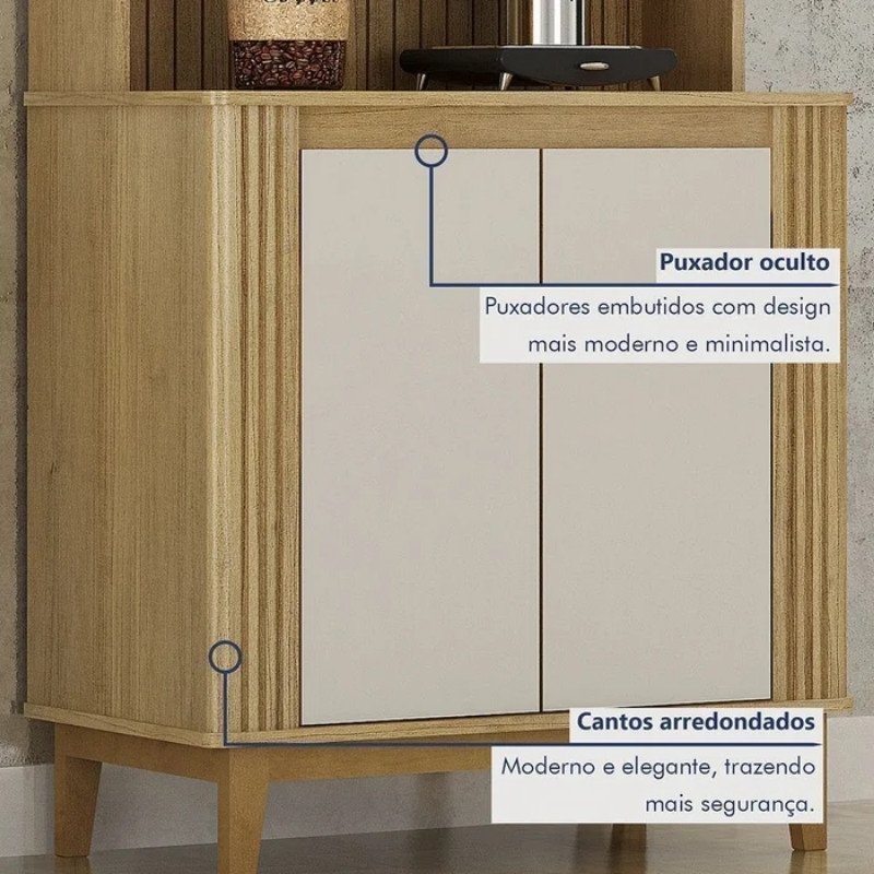 Cantinho do Café Mantiqueira Larg. 0.70m C/ 2 Portas - Imagem 6