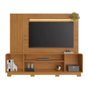 Alternative view of Home Apego Larg. 2.00m C/Luminária LED e Detalhe Ripado Para TV até 65"