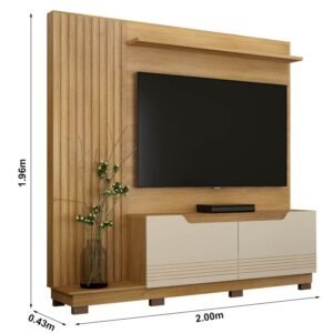 Alternative view of Home Santiago Ripado Larg. 2.00m Para TV até 80"