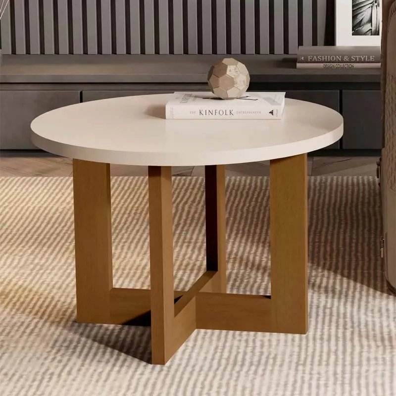 Mesa de Centro 8001 Luxo Tampo 60cm