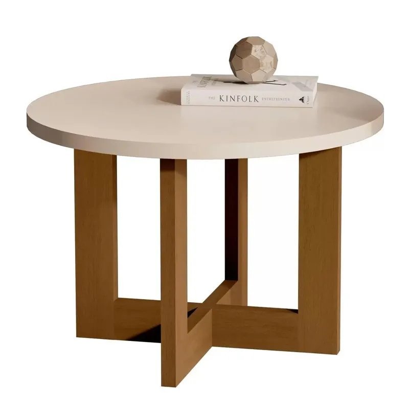 Mesa de Centro 8001 Luxo Tampo 60cm - Imagem 2