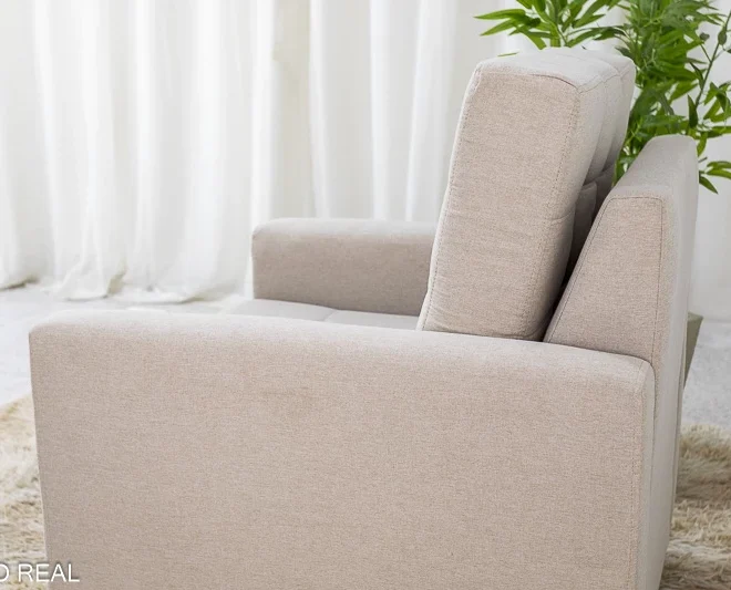 Poltrona Decorativa Áustria Linho - Imagem 6