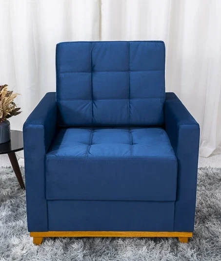 Poltrona Decorativa Áustria Veludo - Imagem 7