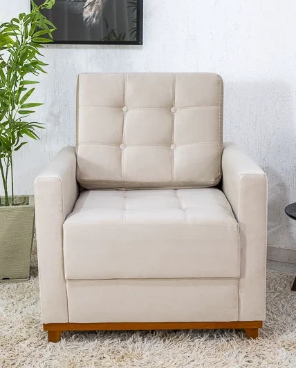 Poltrona Decorativa Áustria Veludo - Imagem 6