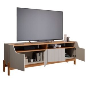 Alternative view of Rack Moema Larg. 1.85m + Painel Speed Trend Ripado Larg. 1.80m Para TV até 70"