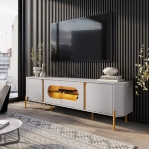 Rack Bancada Juquehy Larg. 1.80m C/LED Para TV até 75"