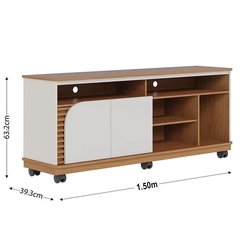 Rack Bancada Jurerê Larg. 1.50m Para TV até 65″ - Imagem 3