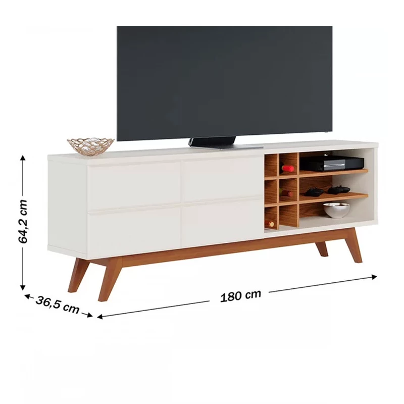 Rack Noronha Larg. 1.80m Para TV até 70" - Imagem 10