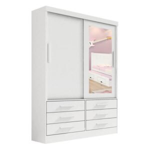 Alternative view of Guarda-Roupa Meridian Plus Larg. 1.35m 2 Portas 6 Gavetas