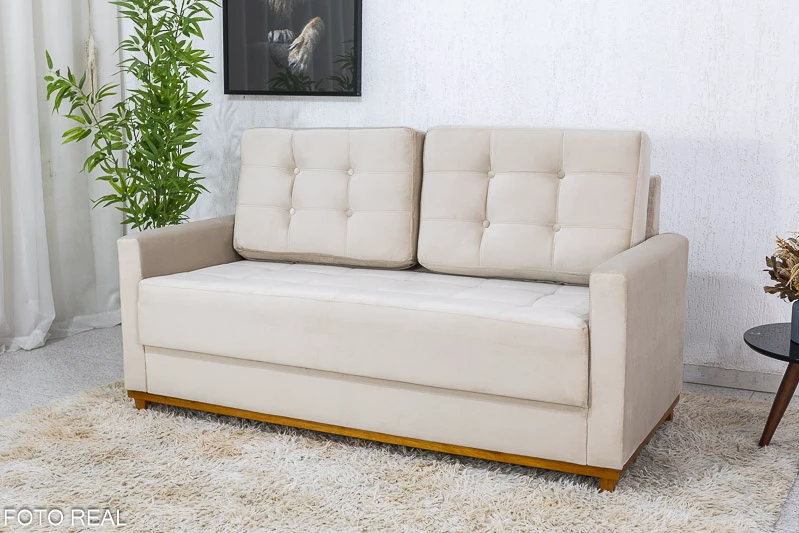 Sofá 3 lugares Áustria Larg. 1.70m Veludo