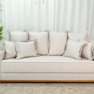 Alternative view of Sofá 3 lugares Vican Larg. 2.00m Linho