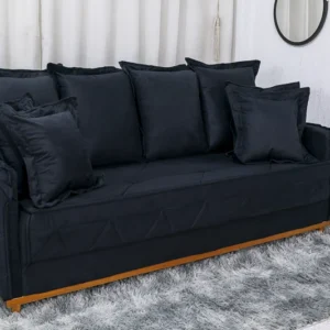 Alternative view of Sofá 3 lugares Vican Larg. 2.00m Veludo