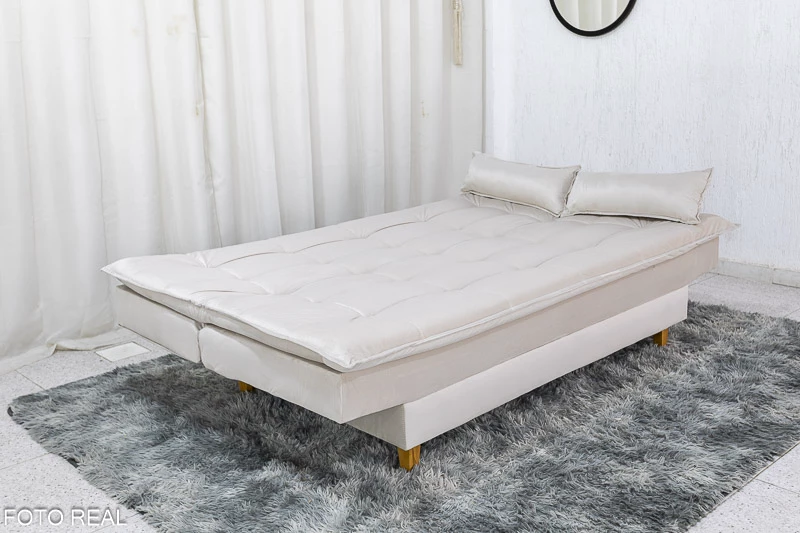 Sofá Cama Premium Larg. 1.80m Veludo - Imagem 3