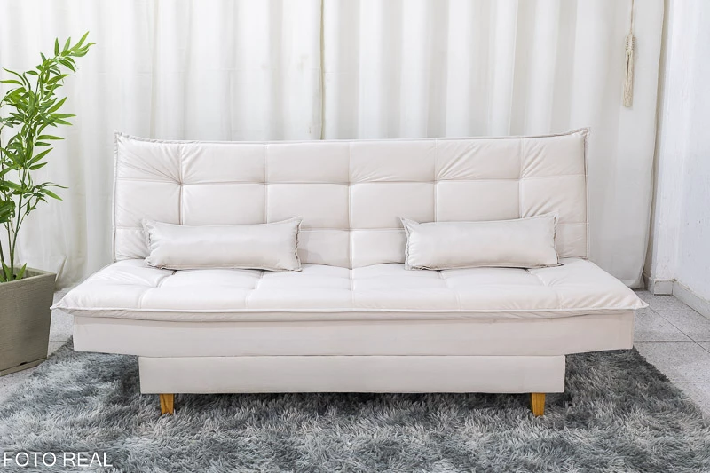 Sofá Cama Premium Larg. 1.80m Veludo - Imagem 5