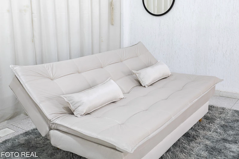 Sofá Cama Premium Larg. 1.80m Veludo - Imagem 7
