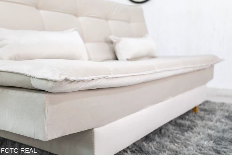 Sofá Cama Premium Larg. 1.80m Veludo - Imagem 12