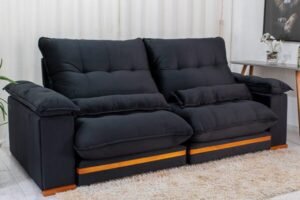 Sofá Retrátil Reclinável Ibis 2.50m Veludo - Imagem 12