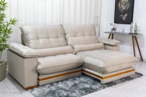 Sofá Retrátil Reclinável Ibis 2.30m Veludo