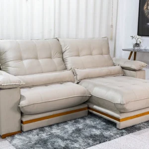 Sofá Retrátil Reclinável Ibis 2.30m Veludo