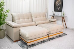 Sofá Retrátil Reclinável Ibis 2.50m Veludo