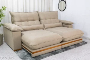 Sofá Retrátil Reclinável Ibis 2.50m Linho