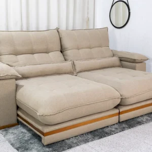 Sofá Retrátil Reclinável Ibis 2.50m Linho