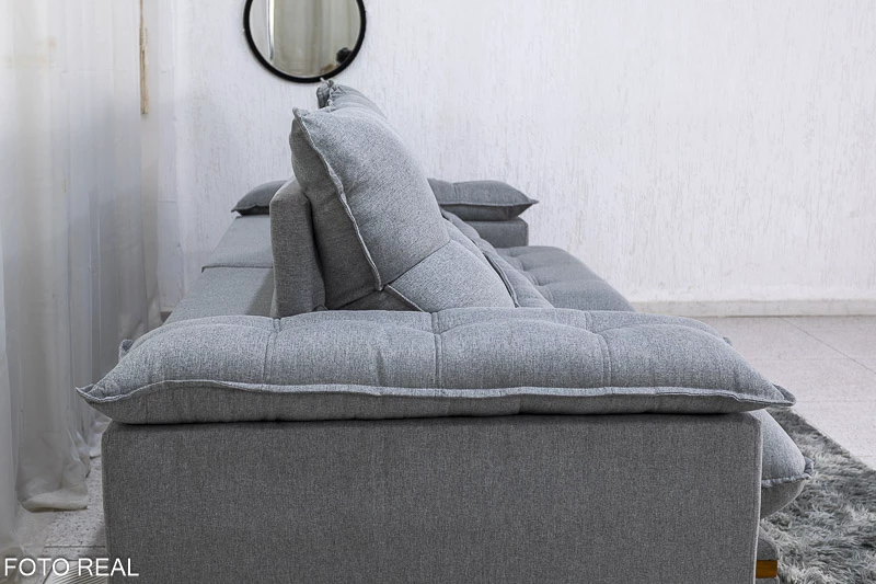 Sofá Retrátil Reclinável Ibis 2.50m Linho - Imagem 8