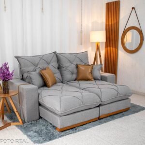 Sofá Retrátil Reclinável Malibu 2.10m Linho