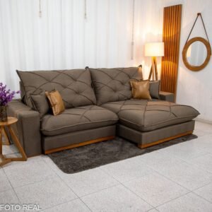 Alternative view of Sofá Retrátil Reclinável Malibu 2.90m Linho