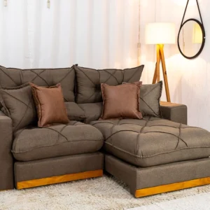 Alternative view of Sofá Retrátil Reclinável Gran Bello 2.00m Linho