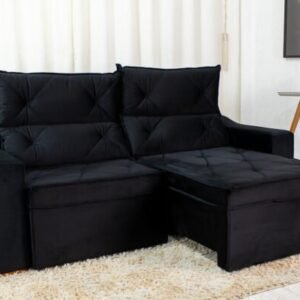 Alternative view of Sofá Retrátil Reclinável Moscou 2.00m Veludo