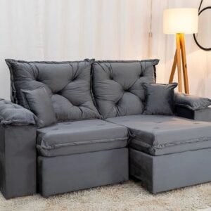 Alternative view of Sofá Retrátil Reclinável Porto Madri 2.00m Veludo