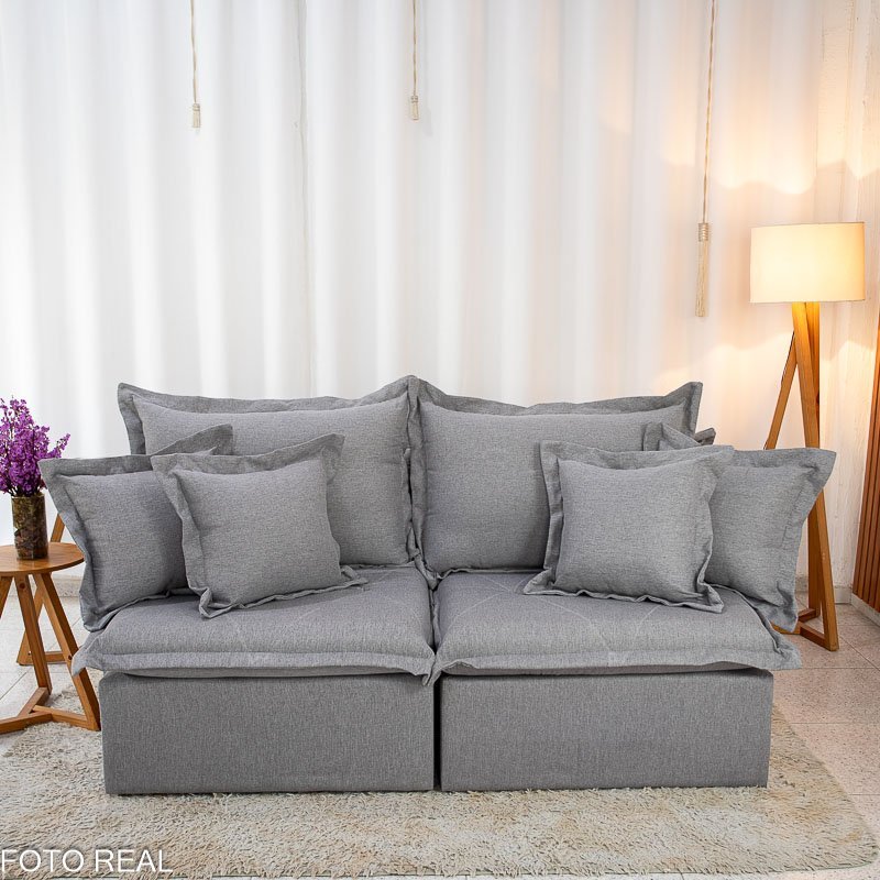 Sofá Retrátil Reclinável Lima 2.00m Linho - Sem Caixa - Imagem 4