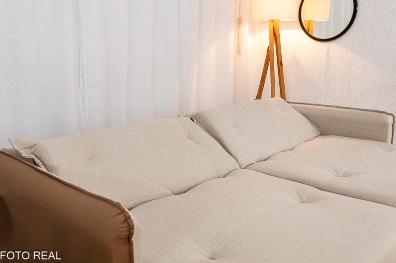 Sofá Retrátil Reclinável Lima 2.00m Linho Sem Caixa – Braços Korino - Imagem 6