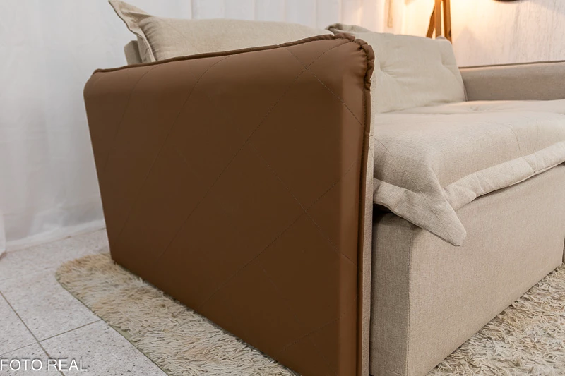 Sofá Retrátil Reclinável Lima 2.00m Linho Sem Caixa – Braços Korino - Imagem 9
