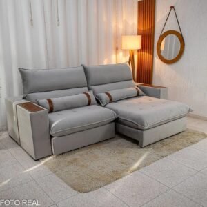 Alternative view of Sofá Retrátil Reclinável Ravello 2.50m Veludo