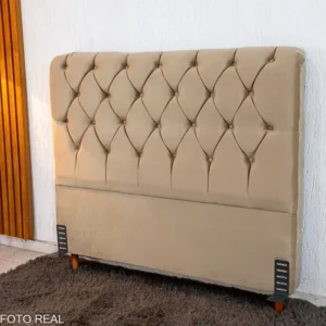 Cabeceira Casal Lavínia Larg. 1.40m Veludo