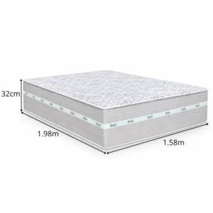 Colchão Queen Carbon 158x198x32 Molas Ensacadas | Suporta até 240kg - Imagem 4