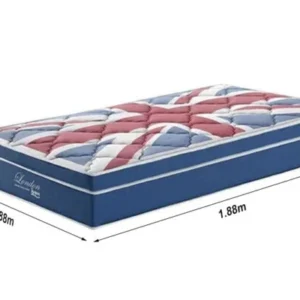 Alternative view of Colchão Solteiro London D26 188x88x26 Molas Superlastic