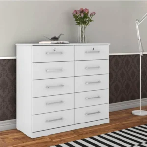 Cômoda Vane 006 Larg. 1.18m 10 Gavetas