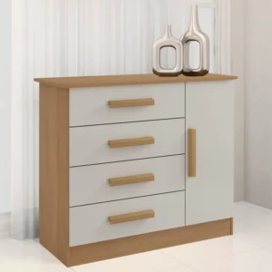 Alternative view of Cômoda Sapateira Firenze  Larg. 1.10m 4 Gavetas 1 Porta