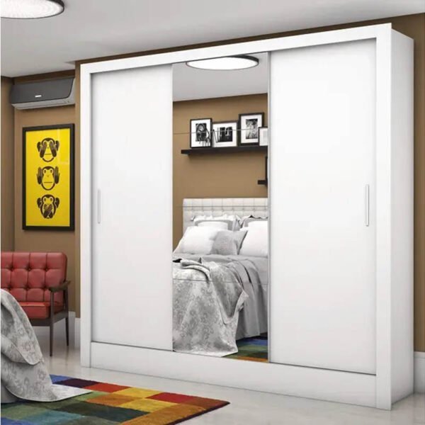 Guarda-Roupa Dubai Larg. 1.79m 3 Portas 3 Gavetas C/ 1 Espelho