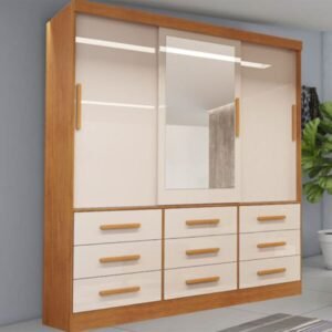 Guarda-Roupa Turim Larg. 2.11m 3 Portas 9 Gavetas